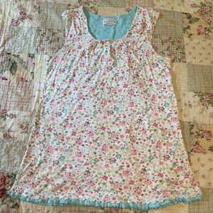 Karen Neuburger Floral Sleepwear in Blue and White